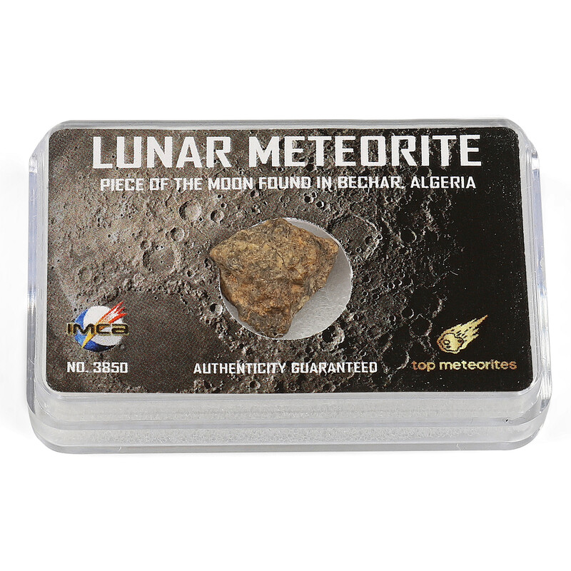 Top Meteorites Meteoriter Äkta månmeteorit Bechar Algeriet 0,3-0,4g
