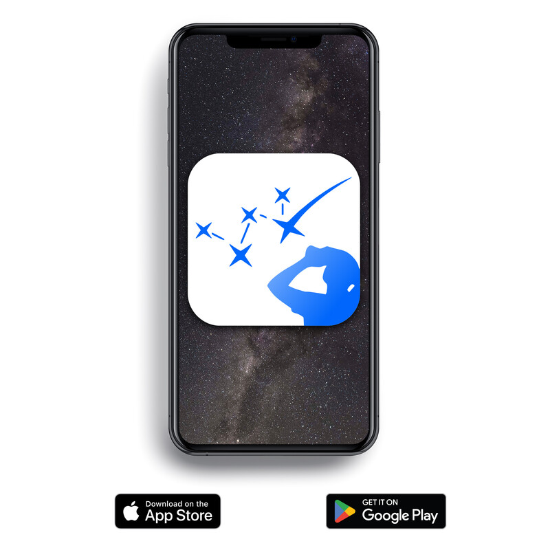Omegon Personligt planetarium Universe2Go+ + solförmörkelseglasögon Solar Safe Deluxe