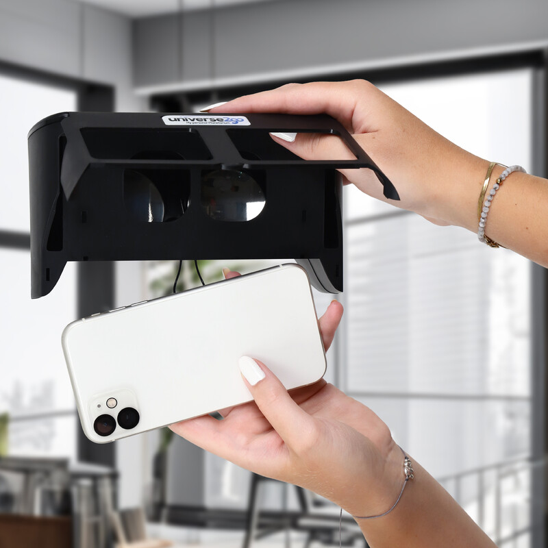 Omegon Personligt planetarium Universe2Go+ + solförmörkelseglasögon Solar Safe Deluxe