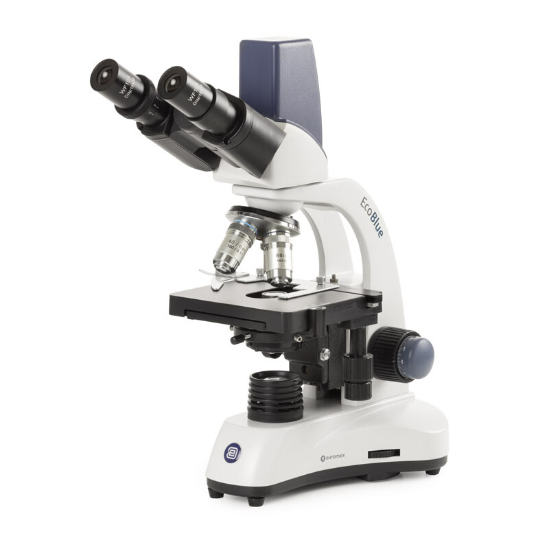 Euromex Mikroskop EC.1657, bino, Digital, 40x-600x, DL, LED, 10x/18 mm, Korsbord, 5 MP