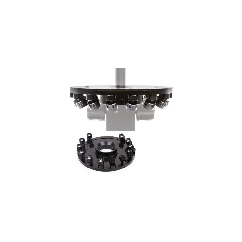 Euromex Ringlampa MZ.4735, 12x LED 1W, vinkeljusterbar
