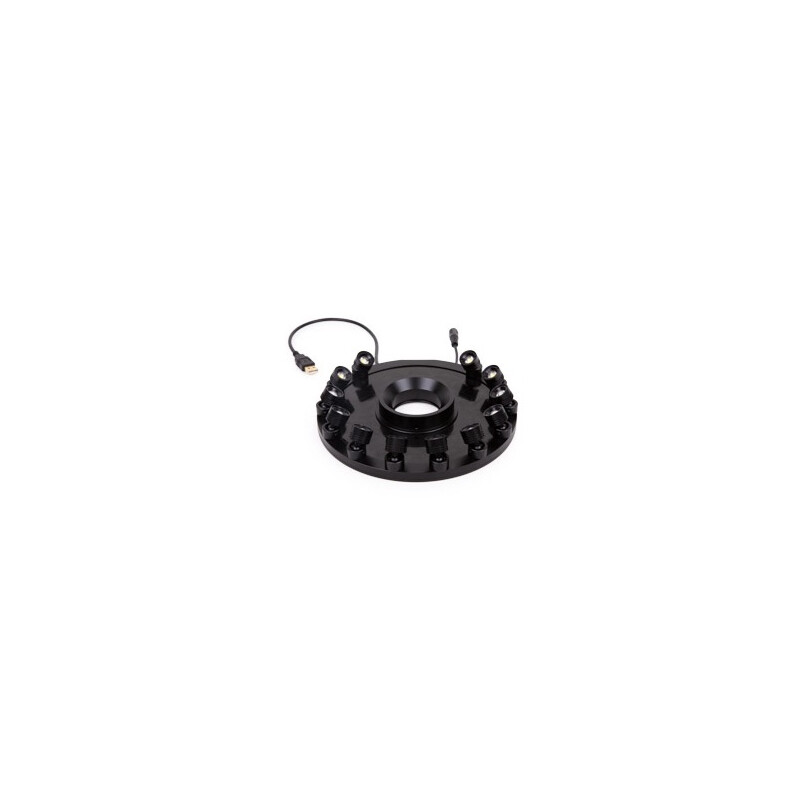 Euromex Ringlampa MZ.4735, 12x LED 1W, vinkeljusterbar