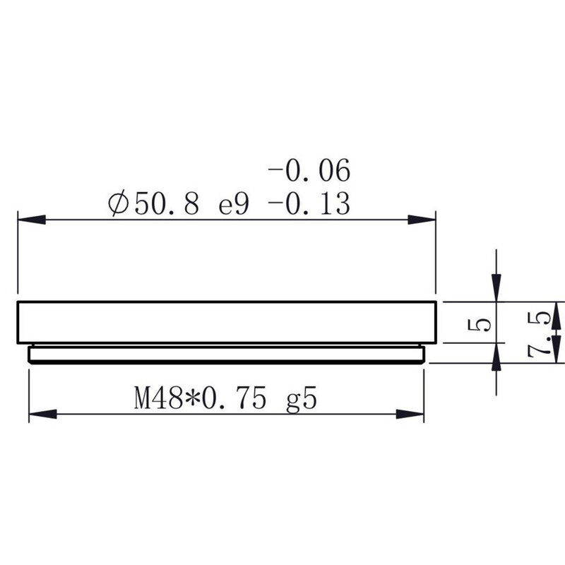 Pierro Astro Objektivadapter Adapter Canon EOS - T2 med ZWO filterhållare