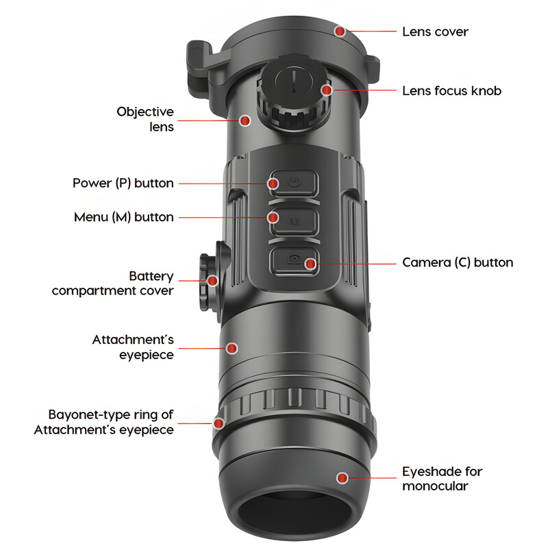 InfiRay värmekamera clip CH50w set