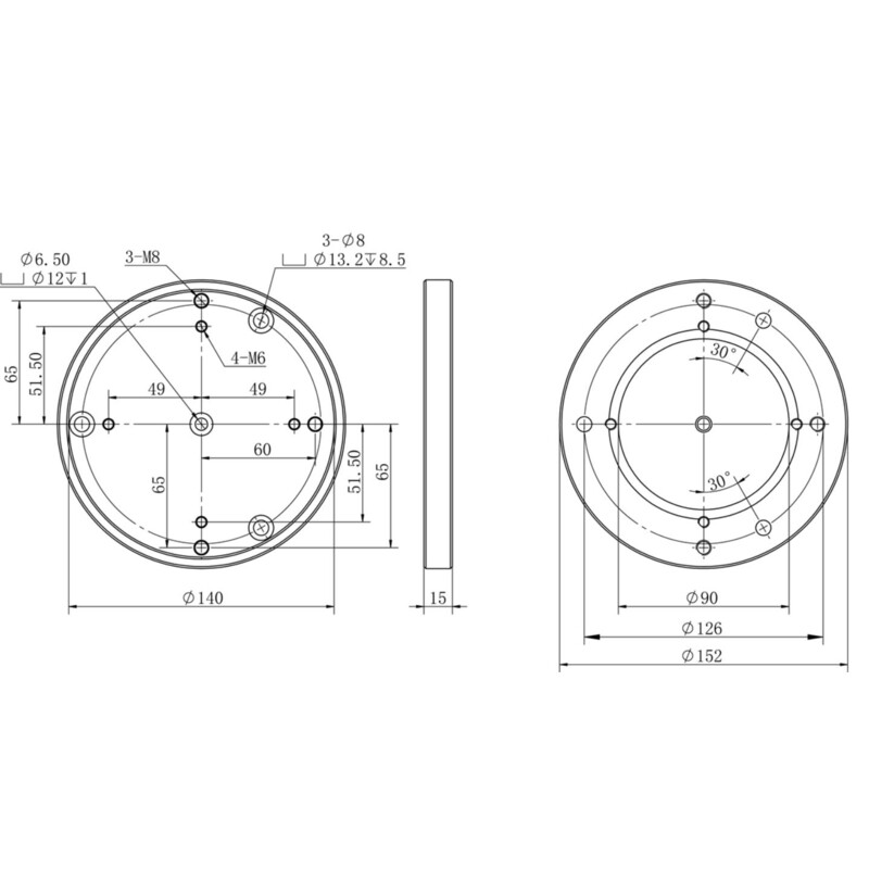 iOptron Pelarförlängning MiniPier HAE69/HAE43/HAZ71