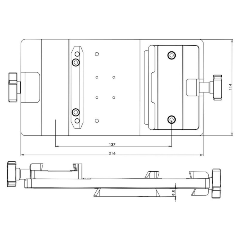 iOptron Sideres platta