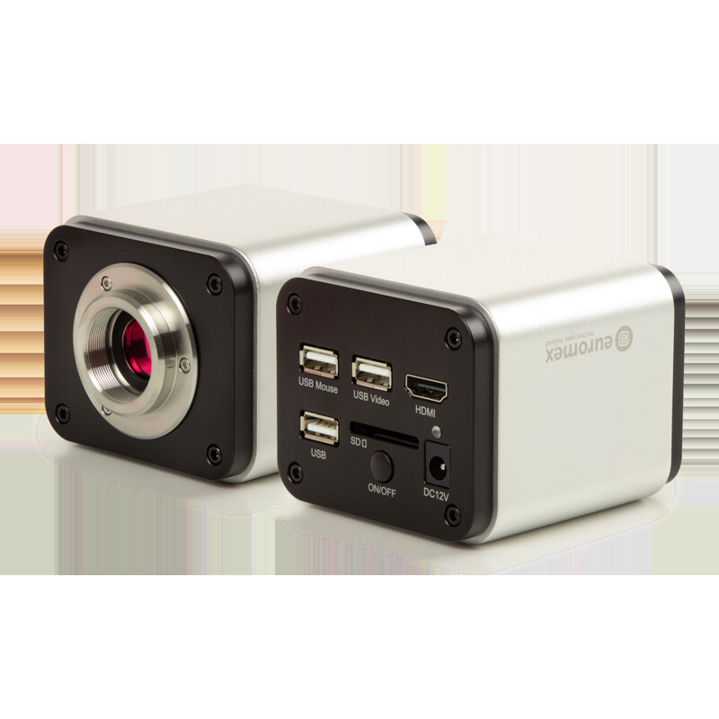 Euromex Kamera VC.3043 HDS, UHD, 8,3 MP, 1/1,8 tum, 4K-färgsensor, 13 tums pekskärm, 30fps HDMI, 20fps USB