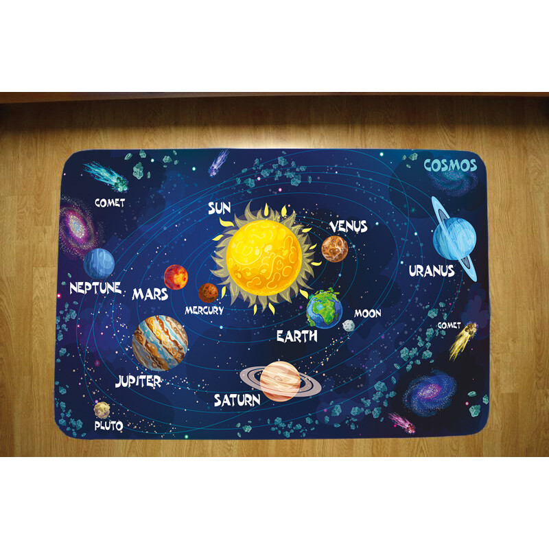 Marko Mjuk matta solsystem för barn (100x150cm)