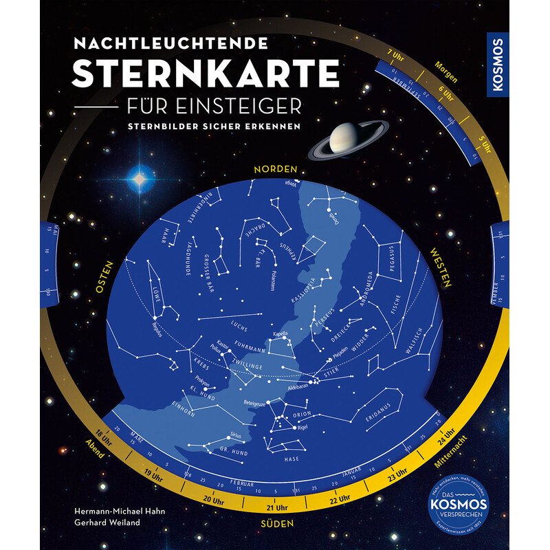 Kosmos Verlag Stjärnkarta Night-bright star map for a risers