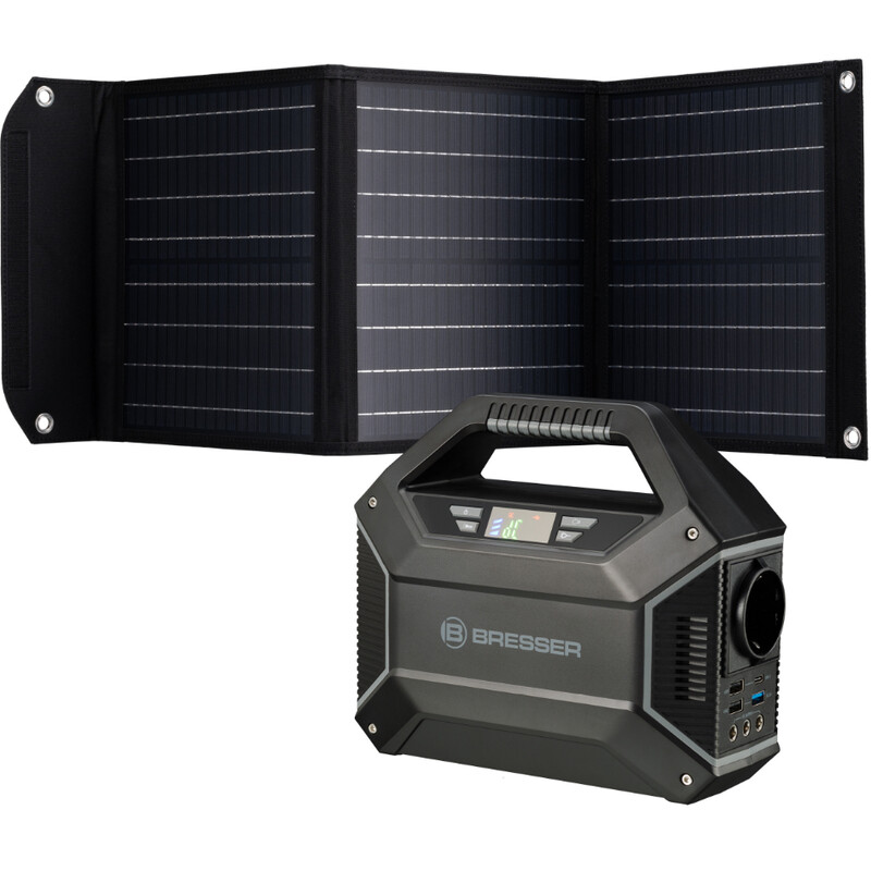 Bresser Mobile Power Station 100 Watt + Solcellsladdare 40 Watt
