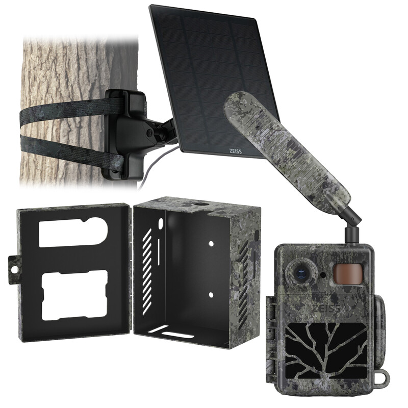 ZEISS Viltkamera Set Secacam 7 & metallhölje & solpanel