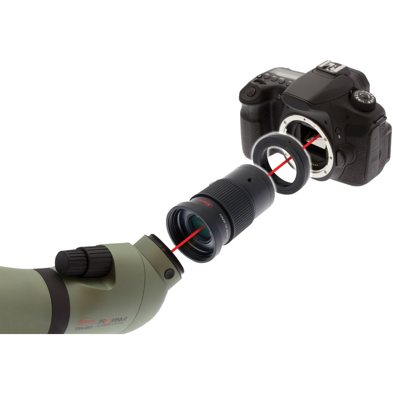 Kowa Kameraadapter TSN-PZ Vario fotoadapter, för digitala Digital-kameror i APS-C-format f = 680-1000 mm