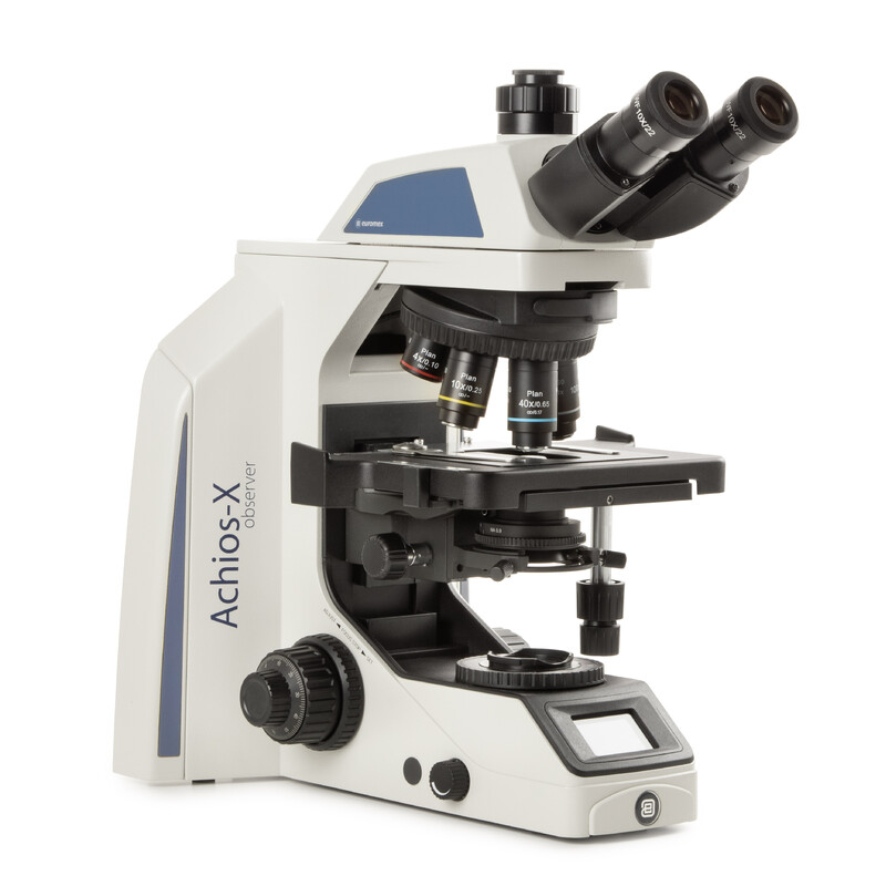 Euromex Mikroskop Achios-X Observer, AX.1053-PLi, trino, EWF 10x/22 mm, plan PLi 4/10/S40x IOS, 3 W NeoLED