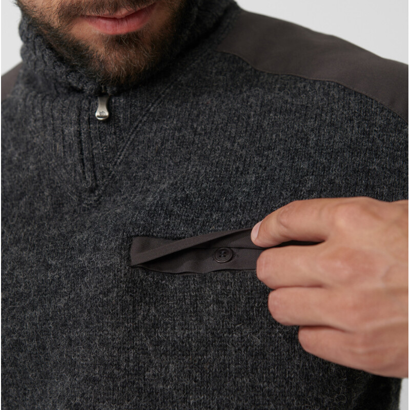 Fjällräven Koster Sweater M, 030 Mörkgrå, XXL