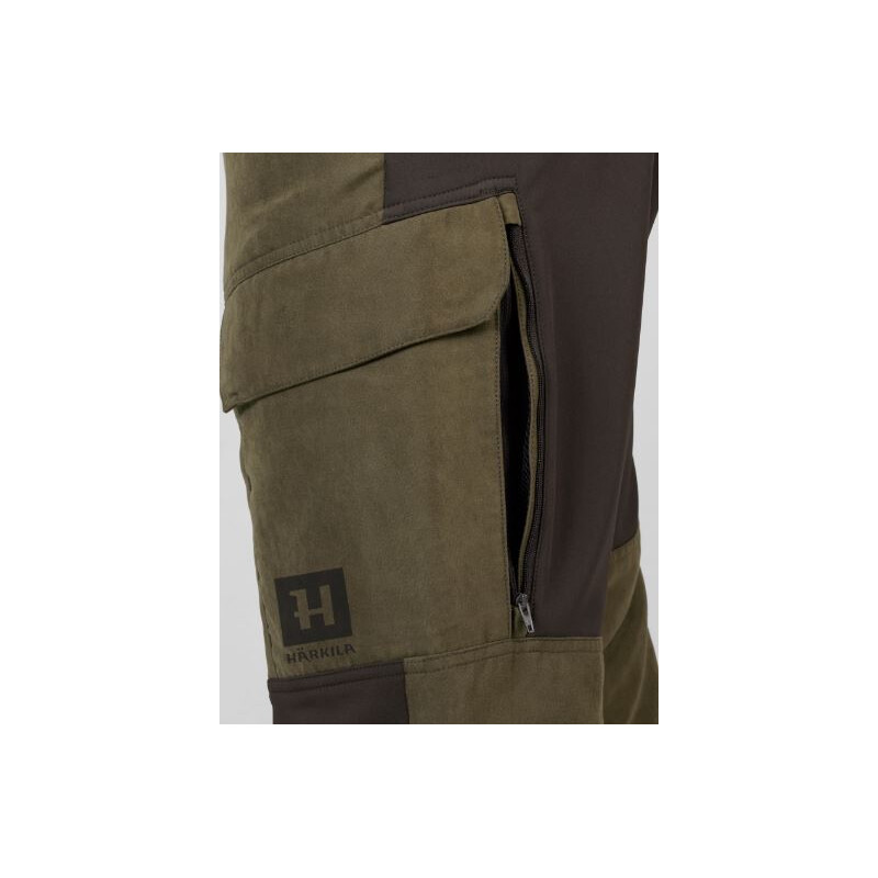 Härkila Scandinavian-byxor, Willow green/Djupbrun, storlek 50