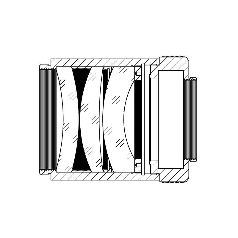 TS Optics Flattener 0,8x AP 80/560