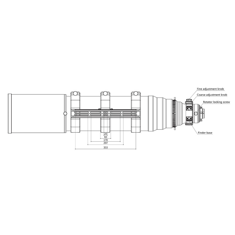 Askar Apokromatisk refraktor AP 203/1421 OTA