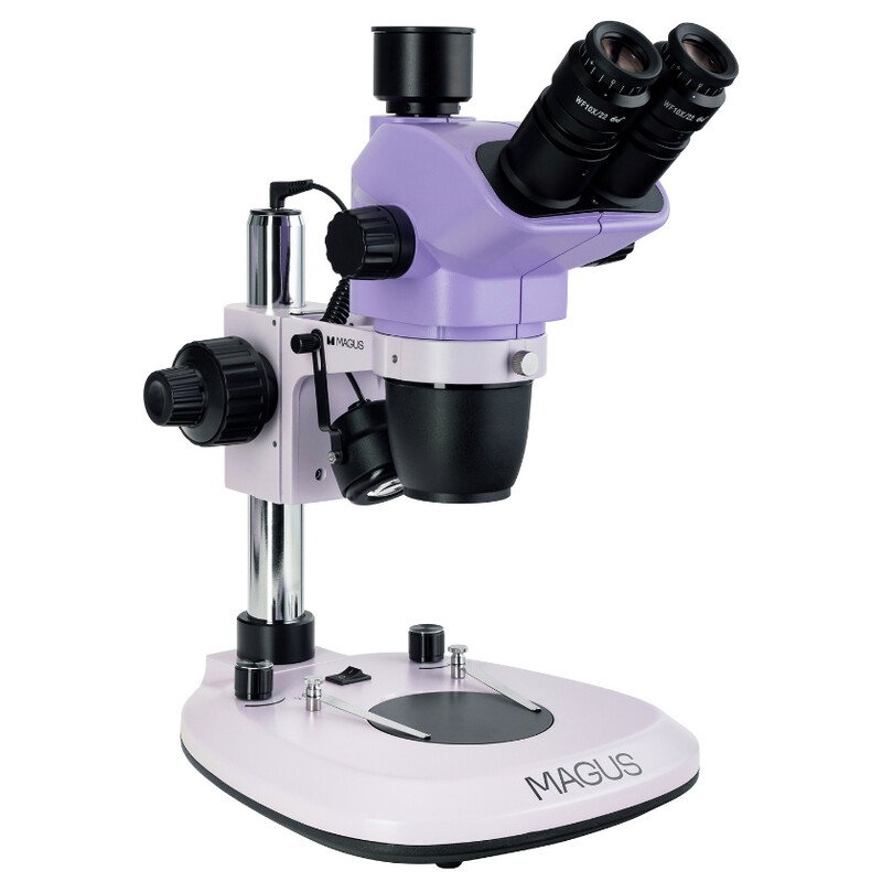 MAGUS Zoom-stereomikroskop 8T 6.5x-55x trino Greenough 3W LED