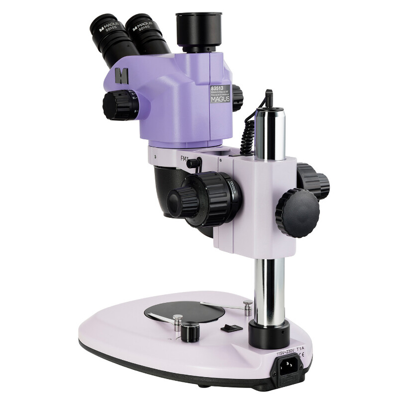 MAGUS Zoom-stereomikroskop 8T 6.5x-55x trino Greenough 3W LED