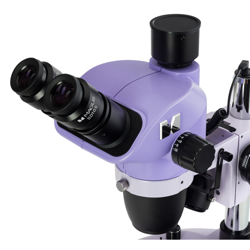 MAGUS Zoom-stereomikroskop 8T 6.5x-55x trino Greenough 3W LED