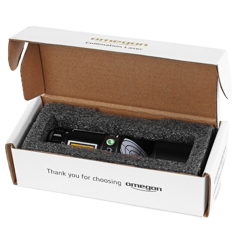 Omegon Laserkollimator Newton 1,25” med siktruta Rev. B