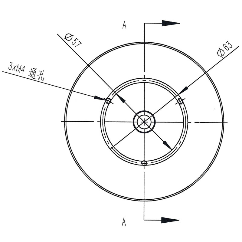 Omegon Per pelare för 3/8'' fotogänga