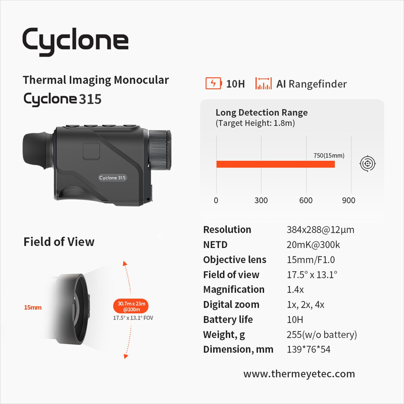 ThermTec Värmekamera Cyclone 315