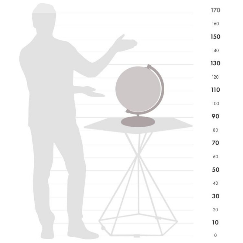 Zoffoli living Glob James Cook Acquamarina 33 cm