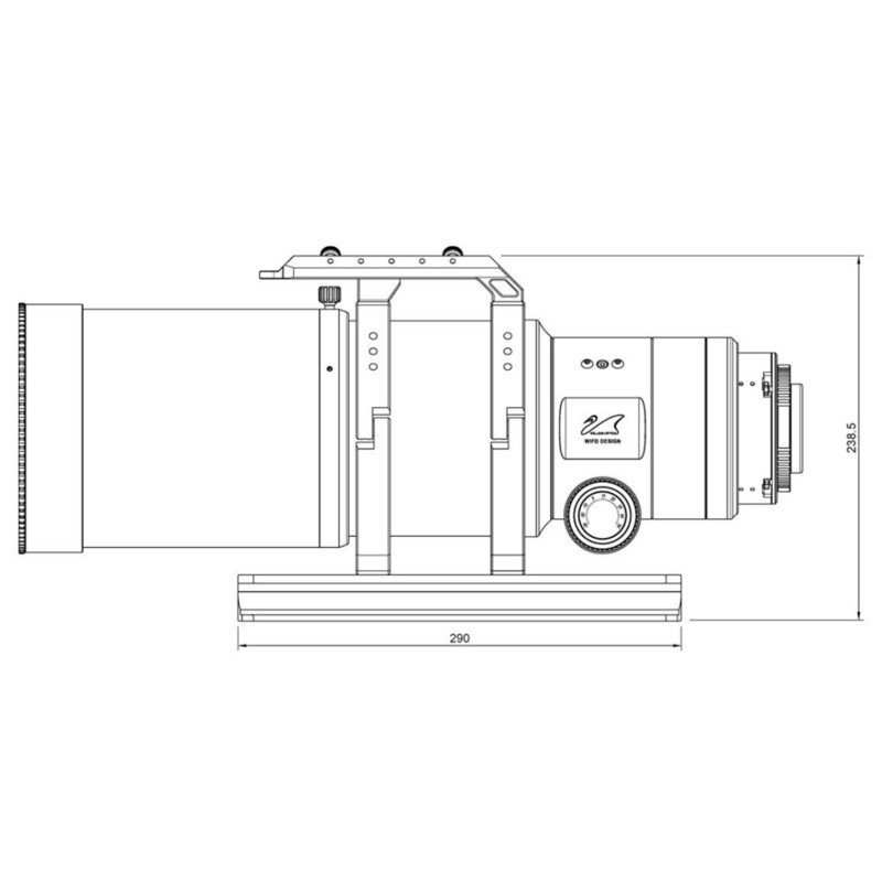 William Optics Apokromatisk refraktor AP 108/518 UltraCat WIFD