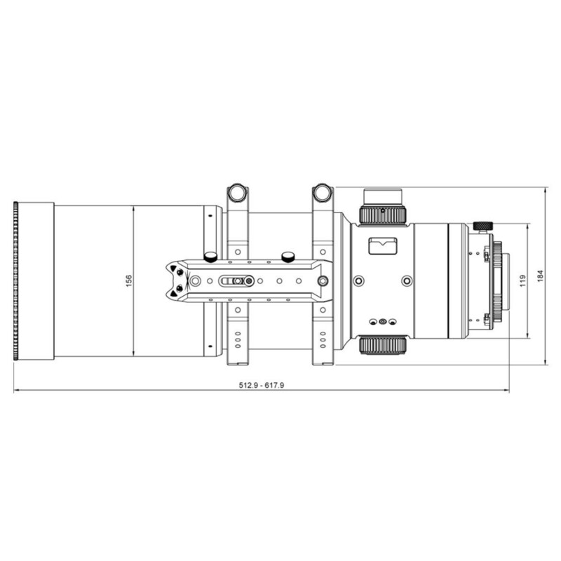 William Optics Apokromatisk refraktor AP 108/518 UltraCat WIFD