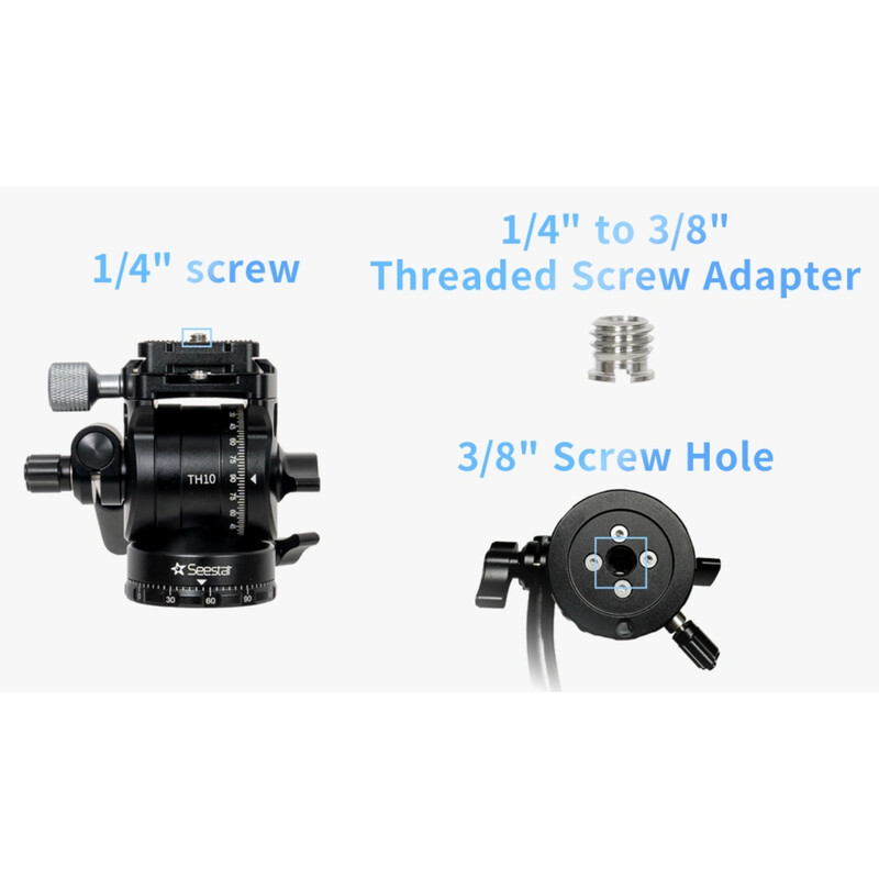 ZWO Lutningsbart videohuvud TH10 Seestar S50 Pro