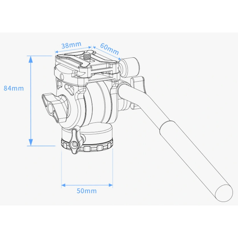 ZWO Lutningsbart videohuvud TH10 Seestar Smart Telescope