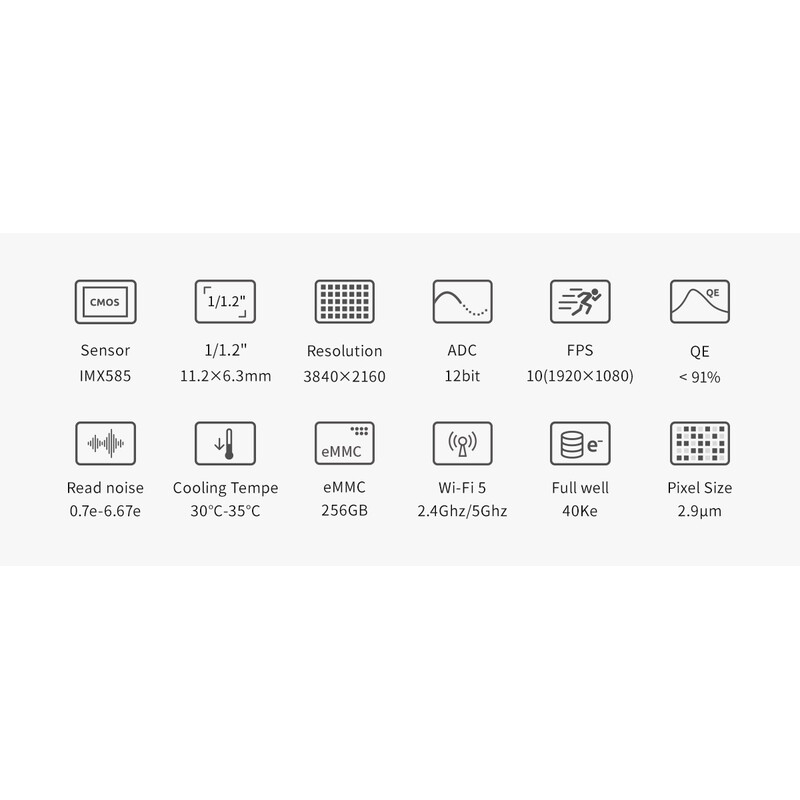 ZWO Kamera ASI 585 MM-Air Mono