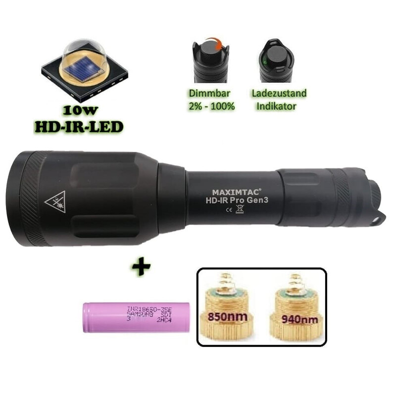 Maximtac HD-IR Pro Gen 3 LED-IR-lampa