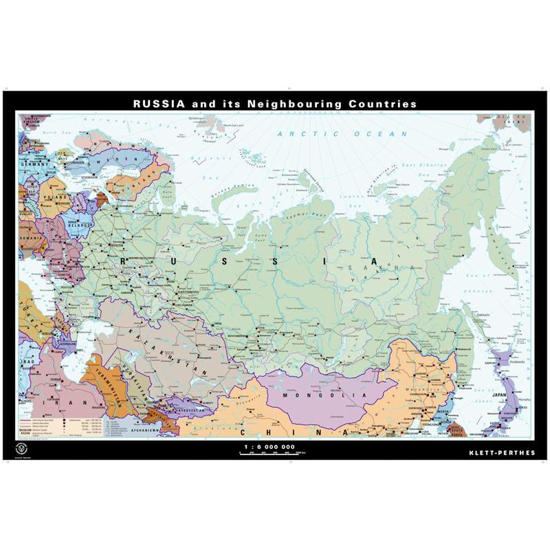 Klett-Perthes Verlag Landkarte Russland und Nachbarstaaten, phys./pol.