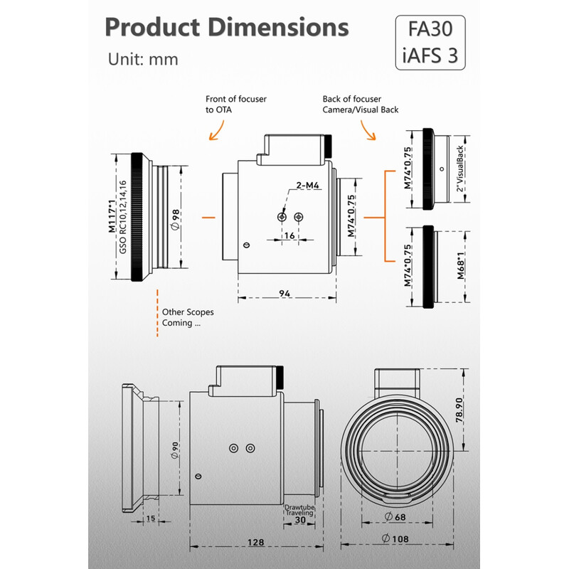 iOptron Fokuserare Automatic Focuser iAFS3 2"