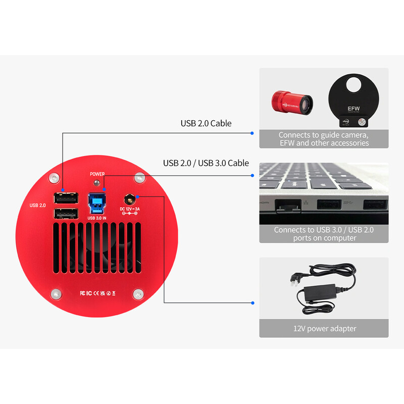 ZWO Kamera ASI 2600 MM Pro Mono
