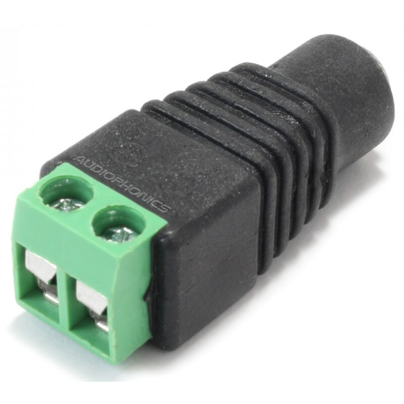 Pierro Astro 5,5/2,1 mm-uttag till skruvklämma