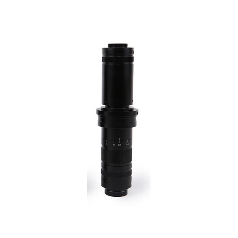 ToupTek Mikroskop zoomobjektivset TZM0880D, zoom 0,8–8x, 1x c-mount, inkl. polariserande ringbelysning