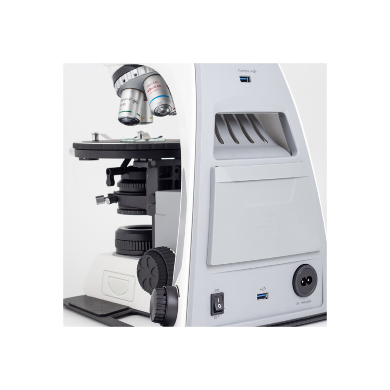Motic mikroskop Panthera TEC POL Epi, trino, INFINITY, plan, achro, 50x-400x, 10x/20 mm, halogen/LED