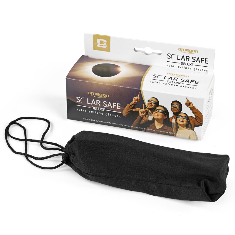 Omegon Solförmörkelseglasögon Sonnenfinsternis-Brille Solar Safe Deluxe
