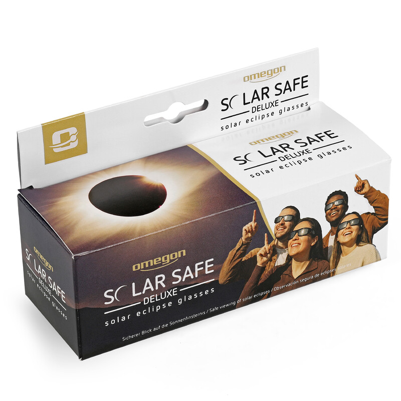 Omegon Solförmörkelseglasögon Sonnenfinsternis-Brille Solar Safe Deluxe