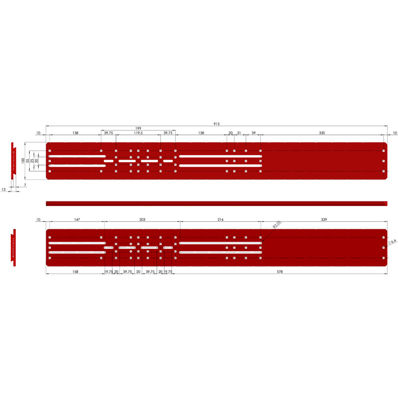 PrimaLuceLab Prismskena PLUS Losmandy-stil 915 mm