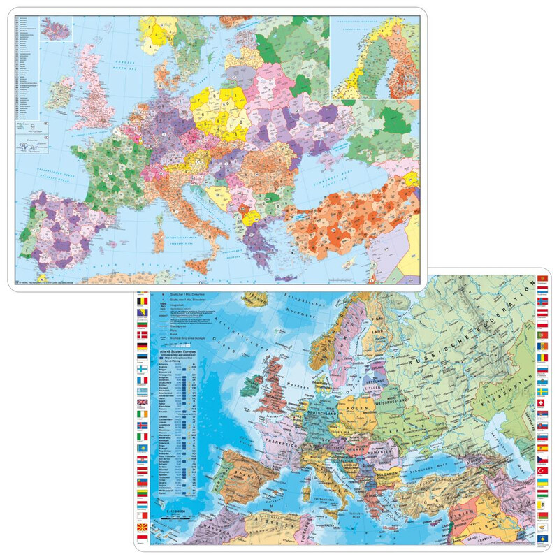 Stiefel Skrivunderlägg europa PLZ / fysiskt (59 cm x 42 cm)