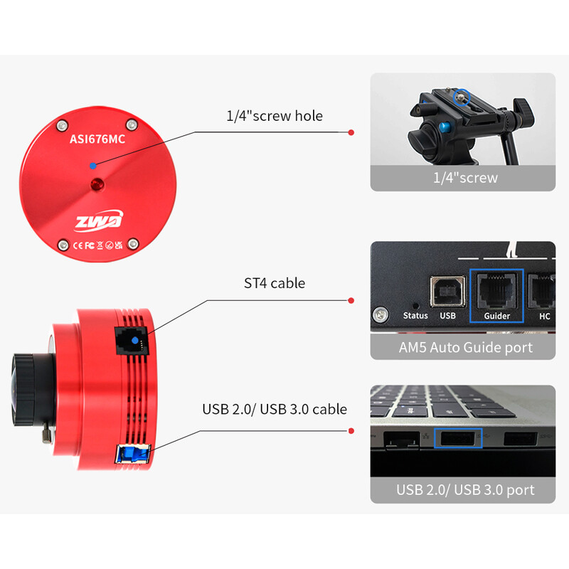 ZWO Kamera ASI 676 MC Color