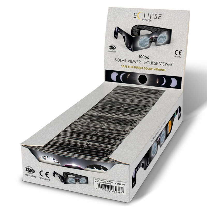 Baader Solförmörkelseglasögon Sonnenfinsternis-Brille Sonnenfinsternis Sofi Beobachtungsbrille Solar Viewer AstroSolar® 100 Stück