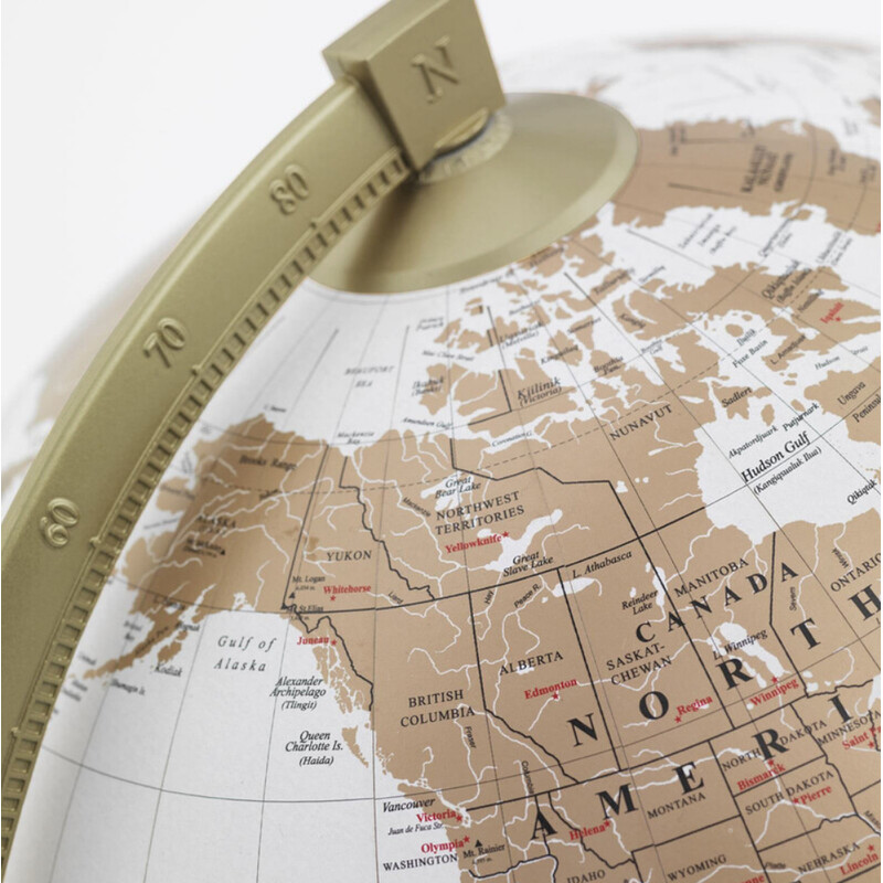 Zoffoli living Glob James Cook Guld/Vit 33 cm