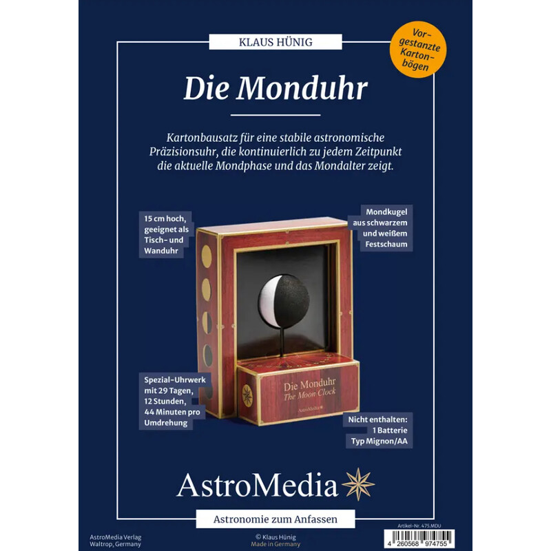 AstroMedia Byggsats Månklockan