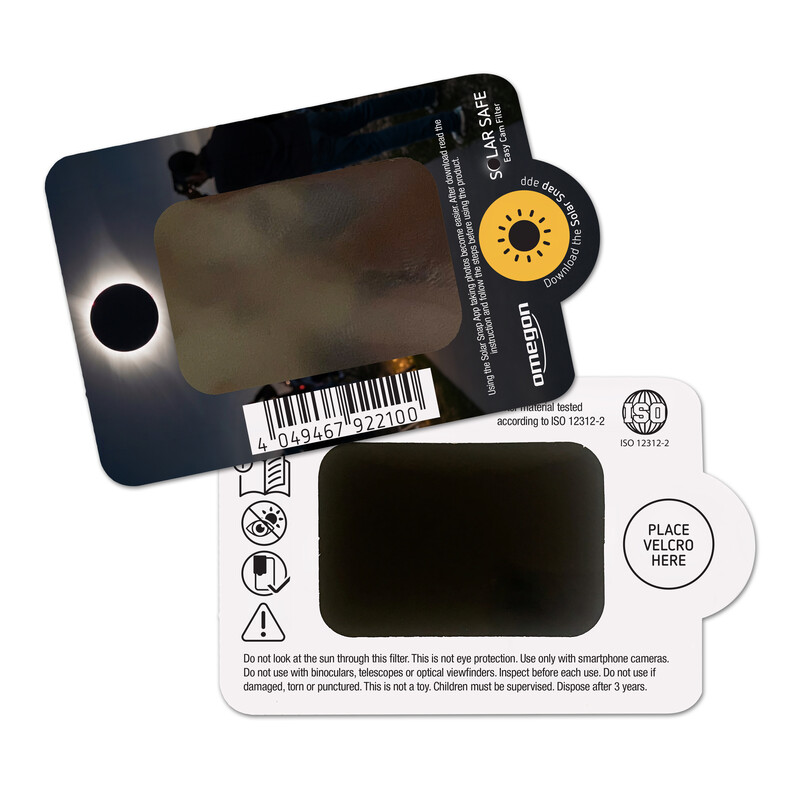 Omegon Solfilter Sonnenfilter Solar Safe Easy Cam Filter