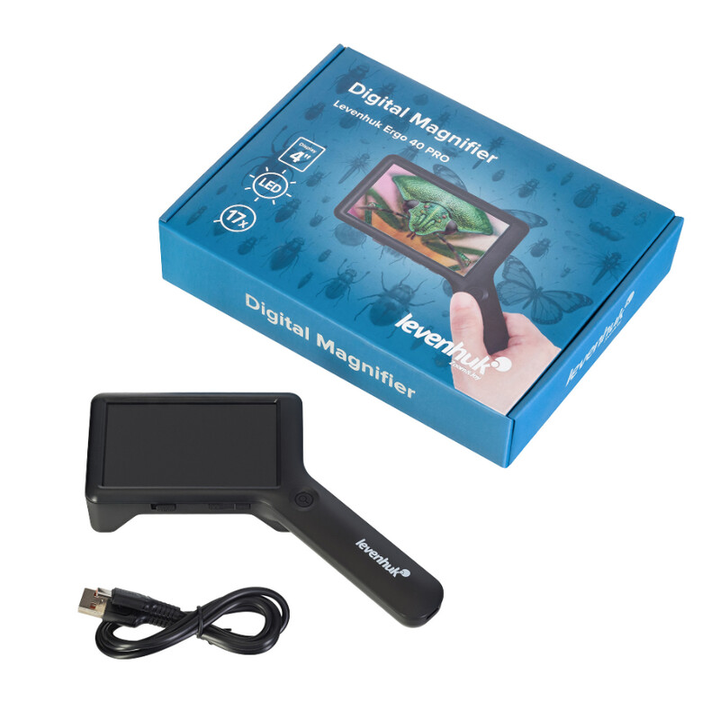 Levenhuk Lupp förstoringsglas Ergo 40 Pro Digital 6x, 10x, 13x, 17x LED
